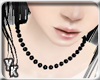 [YK] Black Bead Necklace
