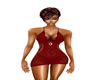 Dark Red Lace Dress