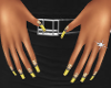 (AL)YellowGoldNails Long