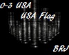 Dj light USA Flag metal