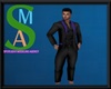 Black & Purple Full Suit