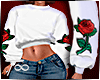 T Sweatshirt Roses V3