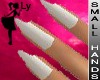 !LY Cream White Nails