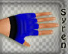 Gloves Black n Blue Flow