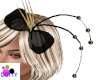 fascinator hat blk/gold