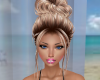 Amber Blonde Clio Updo