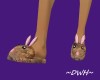 REAL FUR BUNNY SLIPPERS