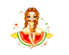 Girl on Watermelon