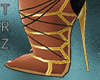 TRZ- Gown Gold Shoes