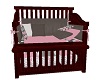 Chevron Baby Girl Crib