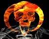 hard core flame skull