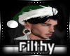 |XO|Green Santa Hat/Hair
