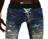 Denim Jeans Purp Splat