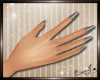 Rihanna Nails Silver