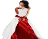 RED AND WHITE GOWN