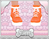 🐾 Orange Ankle Boots