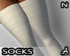 !A White Thigh Socks