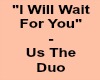 Us - i will wait for you