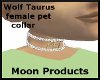 Wolf Taurus Pet Collar