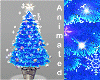 blue Christmas tree ANI