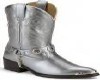 silver cowboy boots