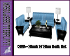 GBF~Blck/Blue Sofa Set