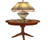 table with lamp