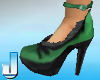 Burlesque Heels - Green