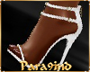 P9)"FAY" White heels