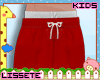 kids red shorts