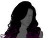 Black/Purple ombre curly