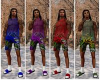 Tropical Shorts Purple M