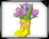 Easter Tulips in Boots