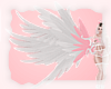 A: Angel wings white pin