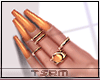 A^^Orange Nails