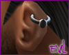 [EM]Metal Bead ear ringL