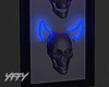 Neon Skulls Wall