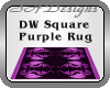 DW Purple Square Rug