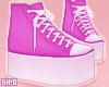 S. Pink AllStar Shoes.
