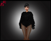 Cozy fur Sweater Black