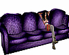 Comfy Old Purple Couch