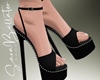 Cyanide black heels