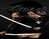 Fighters Black Dress Katanas Swords
