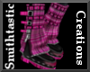 [ST] Pink Plaid Boot