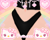 ♡ blk panty rll