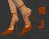 SJ Brown Gladiator Heels