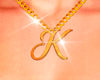 Necklace Letter K Female