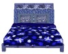 Blue pattern no pose bed