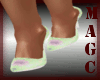 Lime design flowers heel