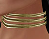 ~S~ 3-Strand Gold Choker